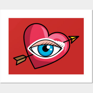 Heart's Eye unisex t-shirt Posters and Art